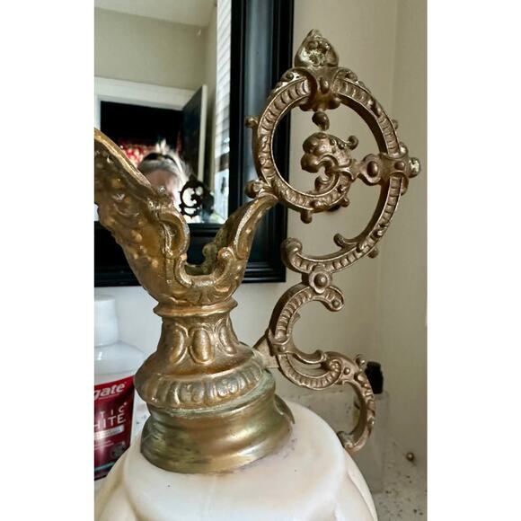 Wave Crest Mantle Ewer, Decorative Decanter, Unmarked, Circa 1900’s - Picture 9 of 10